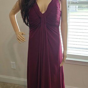Ever Pretty ~ Burgundy Chiffon Formal A-line Dress size 10
